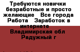 Требуются новички, безработные и просто желающие - Все города Работа » Заработок в интернете   . Владимирская обл.,Радужный г.
